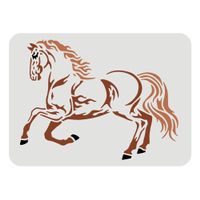 Kunststoff Schablone zum Malen "Pferd" 297x210mm / Aktion