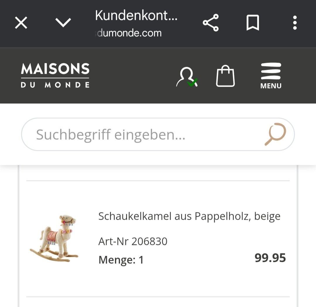 Maisons du monde Giocattoli: Schaukelkamel Maison du monde – Usato da Rüti ZH venduto da CananK. 1