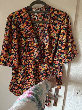Object wickelBluse Gr. 42 sehr bequem mit ruschen
