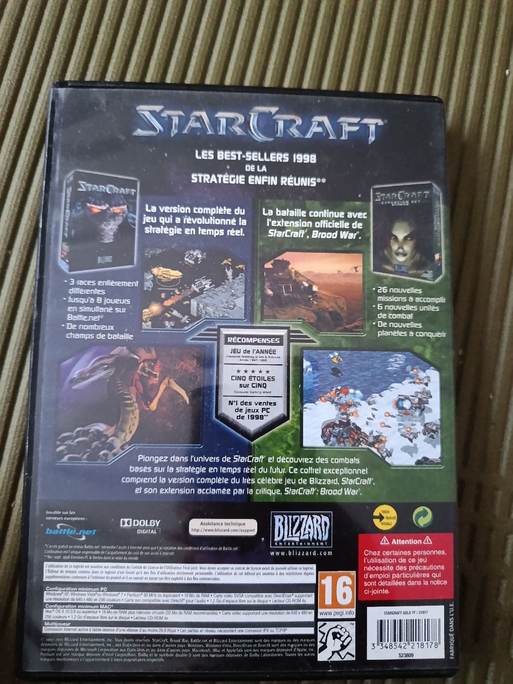 Jeux: StarCraft Brood War Edition PC jeu vidéo 16+ – D'occasion à Sion par norns 1