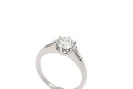 Brillant Solitär Ring 1.038ct VVS/F 18K Weissgold *S2731