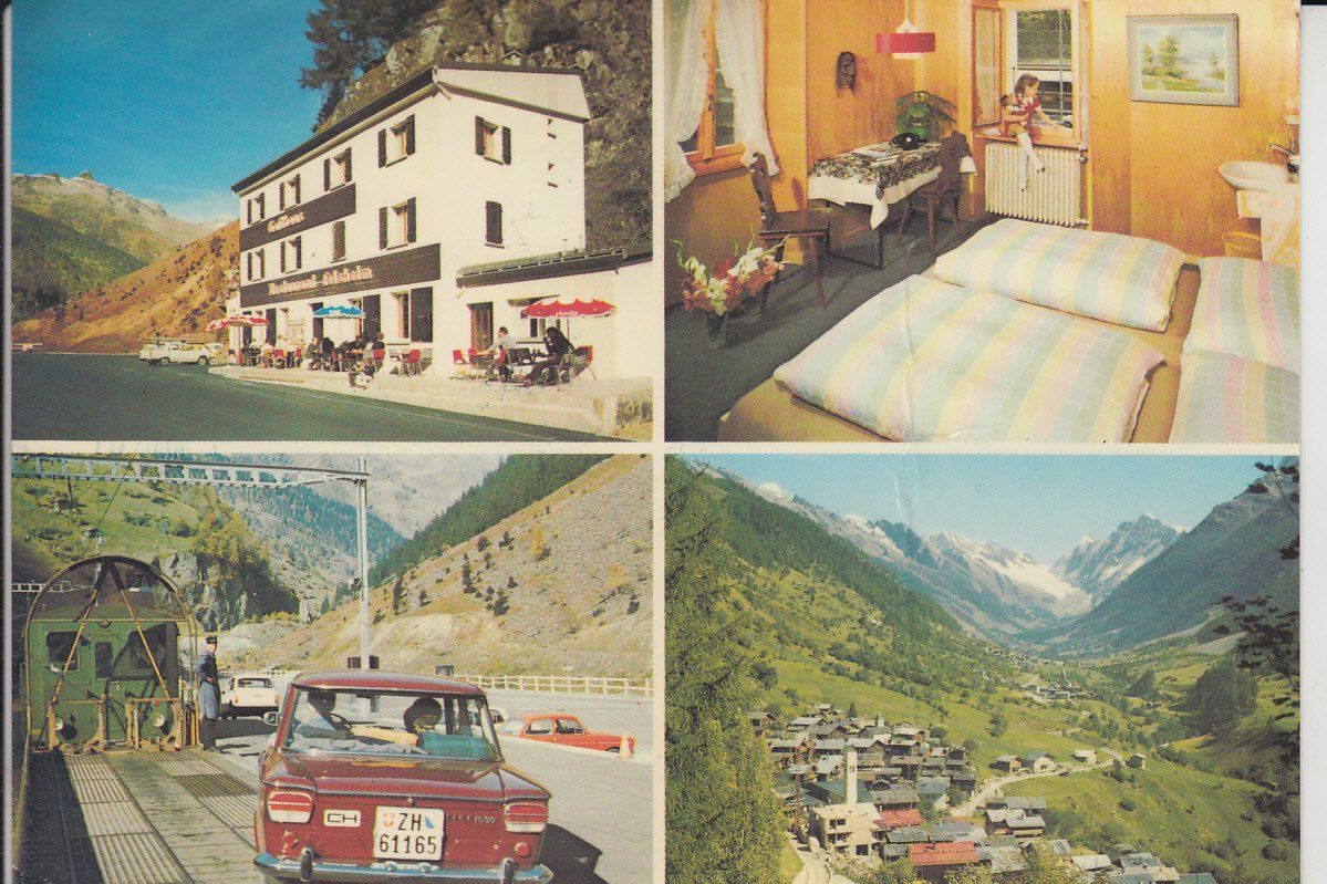 Cartoline postali: Goppenstein  VS / Eisenbahn/ Postauto VS  -  6 div. Karten – Usato da Brig venduto da Valcards54 1