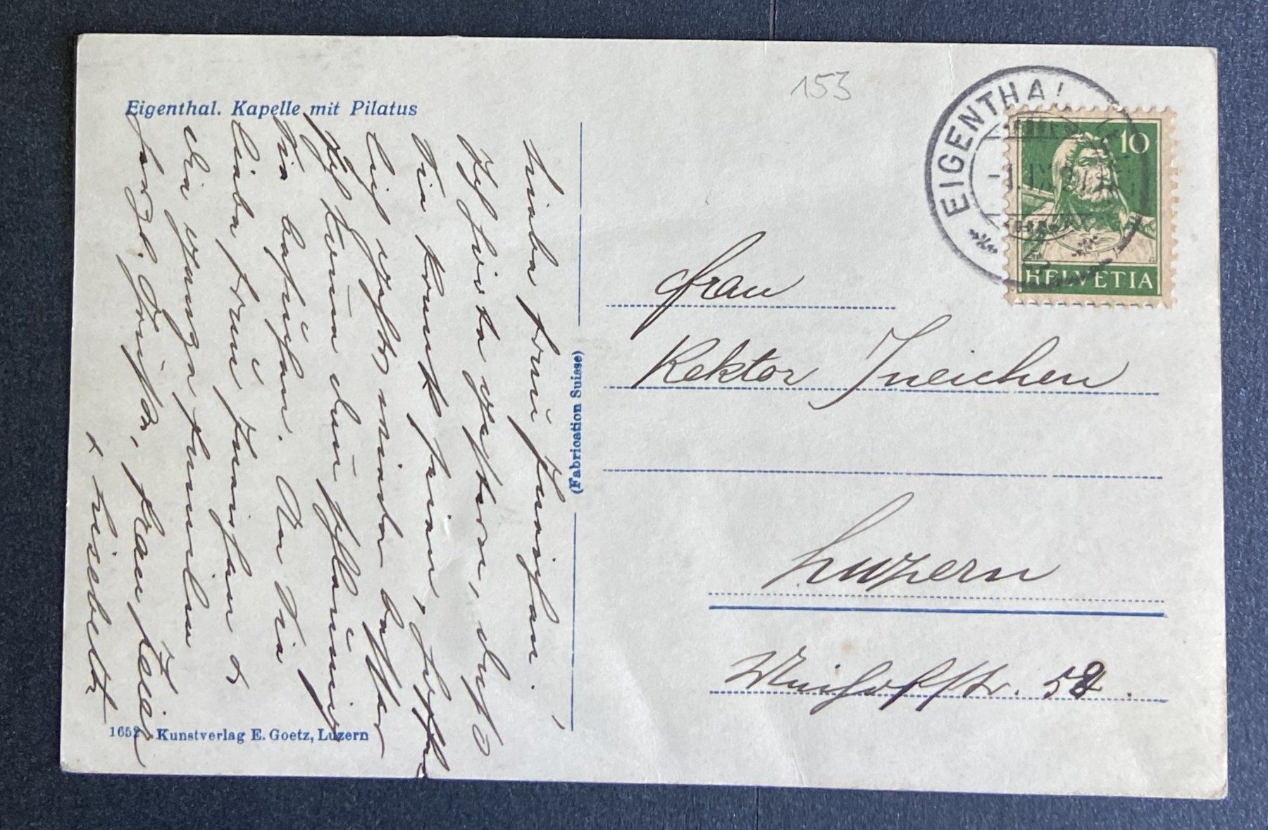 Cartes postales: AK Eigental Kapelle mi Pilatus – D'occasion à Böckten par Hansi36 1