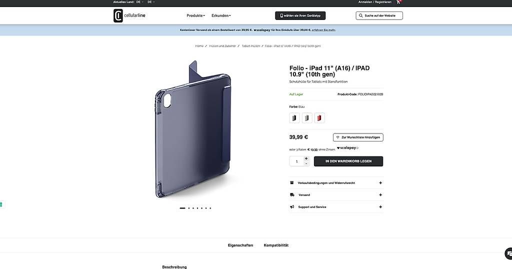 Covers & Borse: iPad 11" (A16) Hülle – Usato da St. Gallen venduto da edihida 3
