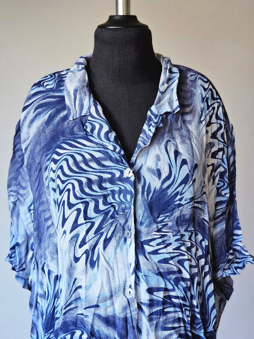 Chemisiers: Vintage Bluse Kleid Blau Gr. M – D'occasion à Ried-Brig par Zzyzx 3