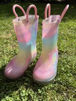 Bottes de pluie enfant multicolore pailletée t.24