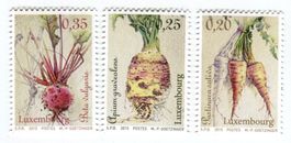 Briefmarken "Wurzelgemüse". Luxemburg.