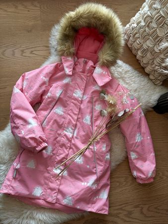 REIMA Winterjacke mit Fellkapuze, Gr. 140 *TOP ZUSTAND