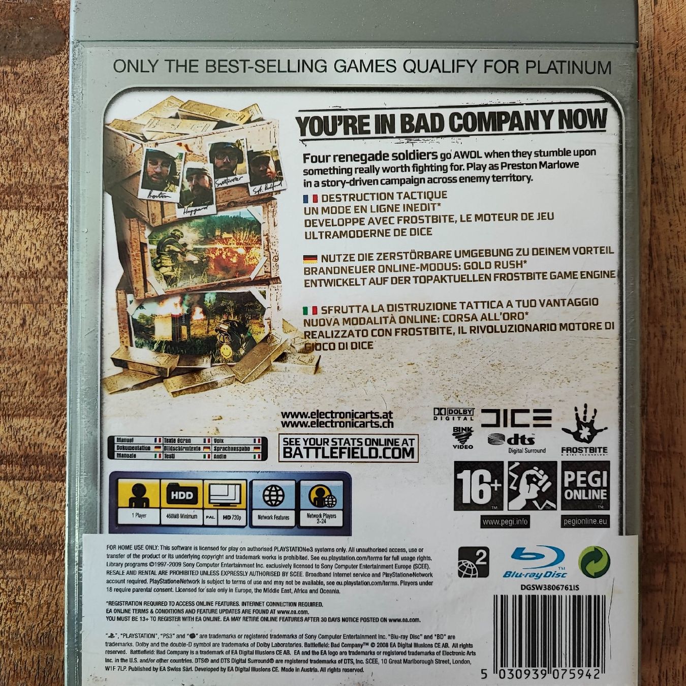Sony Giochi: Battlefield Bad Company PS3 - Platinum Edition  – Usato da Dübendorf venduto da kb86_MOVIE 1