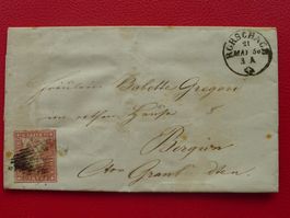 1856: Strubelbrief von RORSCHACH (SG) mit 24B, Kat: 240.-