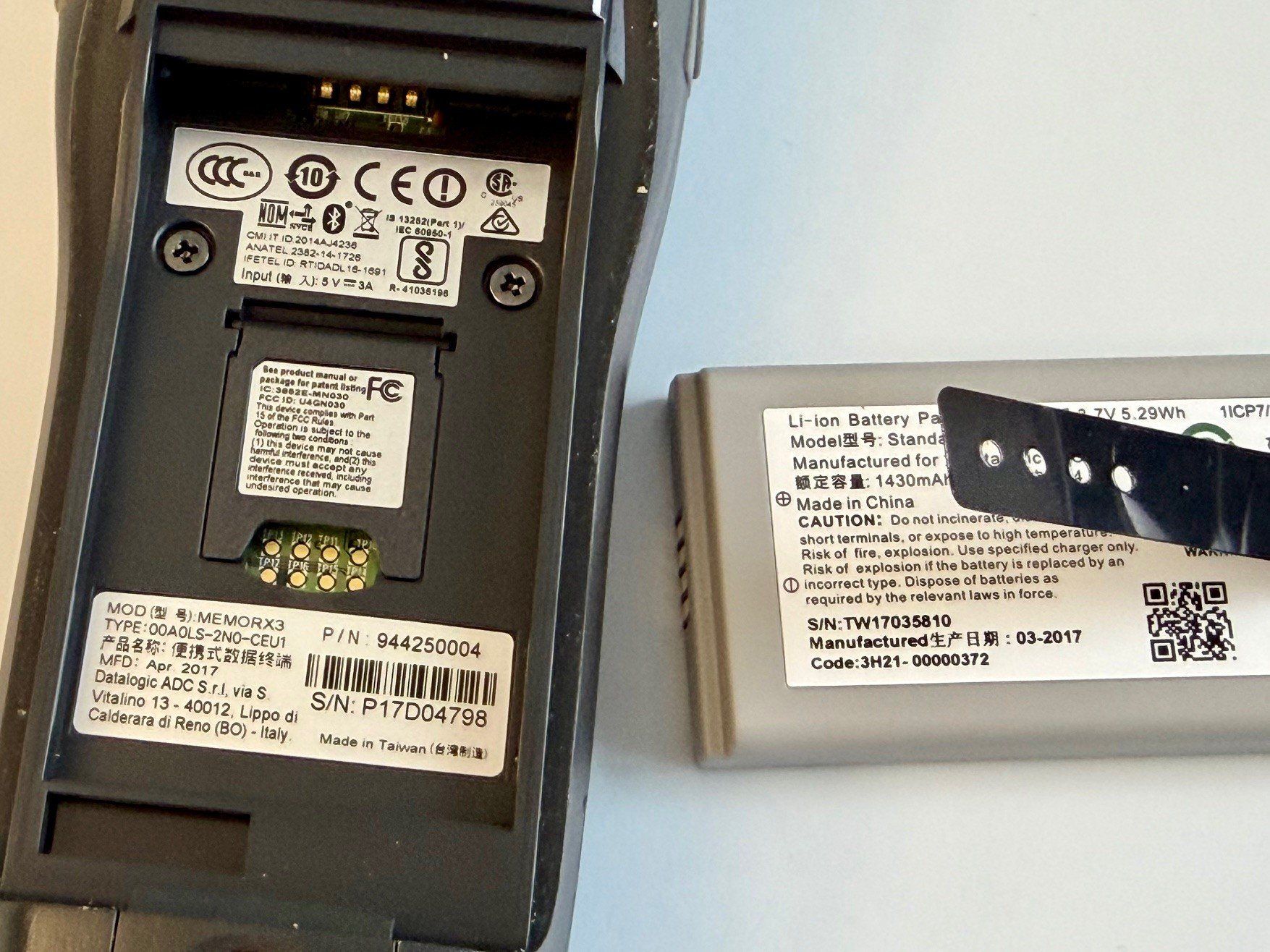 Scanner: Datalogic Memor X3 / Barcode Scanner – Usato da Einigen venduto da Medicom-Pharma 4