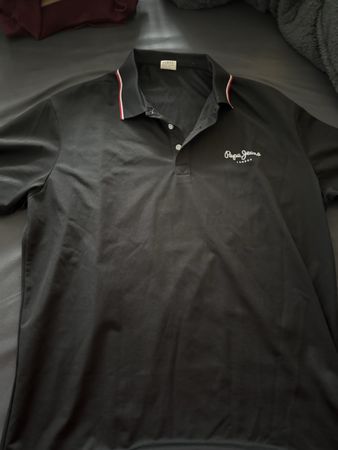 Pepe Jeans Polo Shirt Schwarz Gr. M Sommer Top Herren Mode