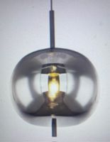 Stilvolle Hängelampe, Rauchglas, modernes Design, neuwertig
