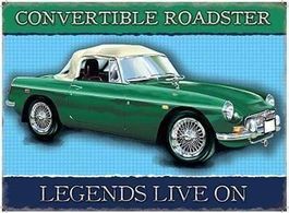 Blechschild-CONVERTIBLE ROADSTER-LEGENDS - 30 X 40 CM