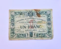 1 Franc Frankreich Notgeld 1921