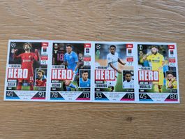 4 besondere Match attax karten