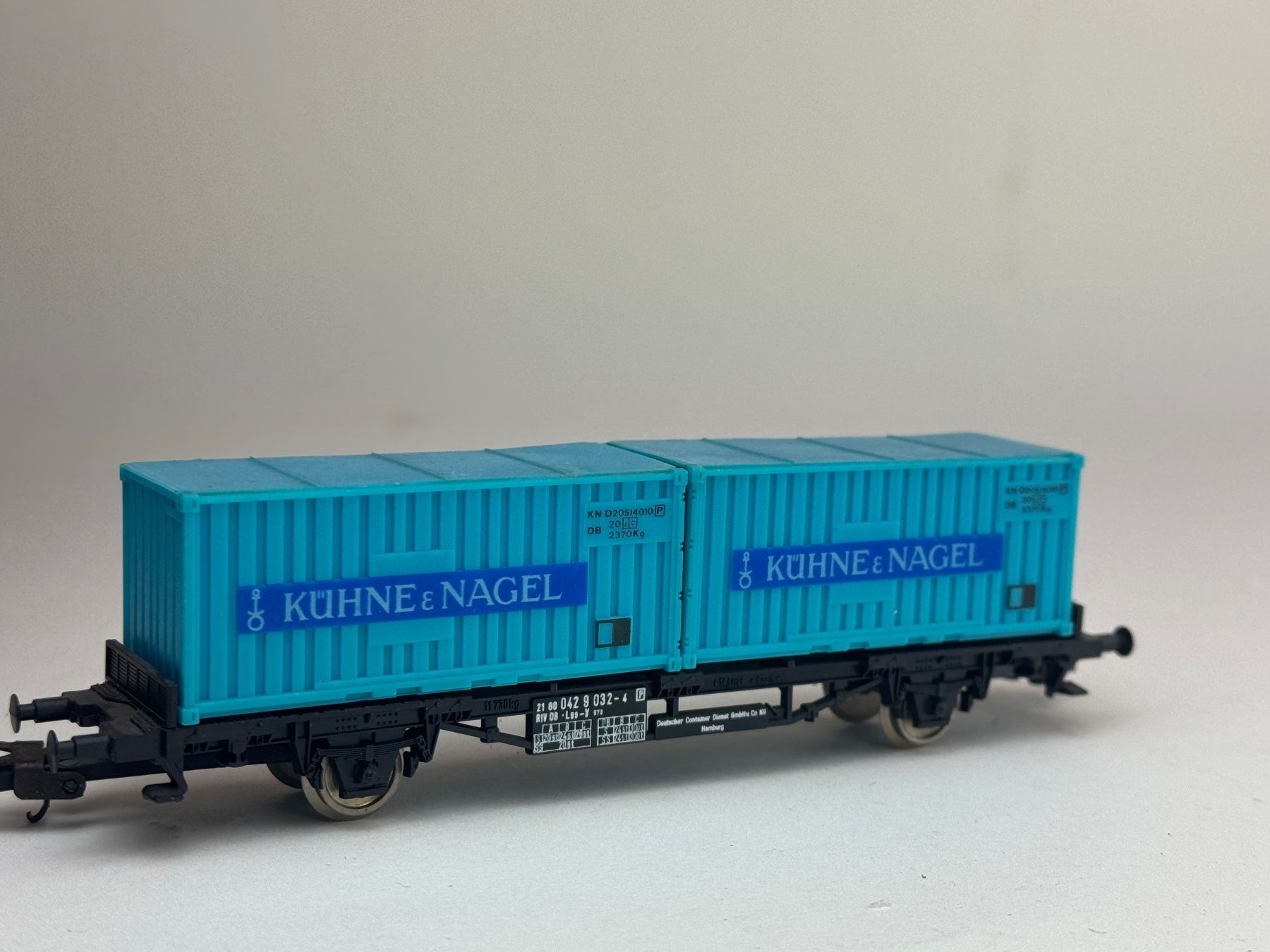Lima Modelleisenbahnen: HR- Lima Containertragwagen Inter Container – Gebraucht aus Elm von Wikmtz