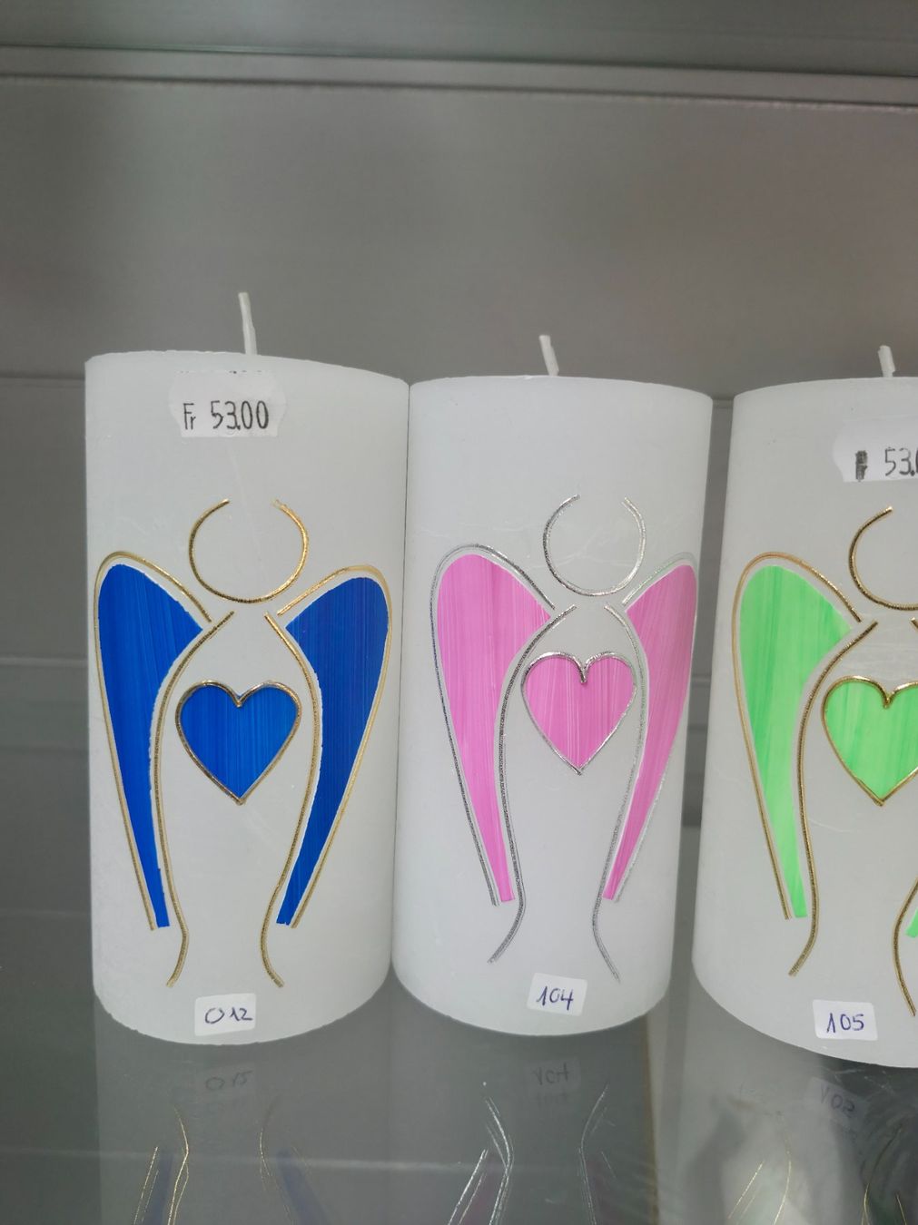 Candele: 376 Posten Kerzen handbemalt aus Liquidation – Nuovo (secondo la descrizione) da Derendingen venduto da Meisterstuecke 2