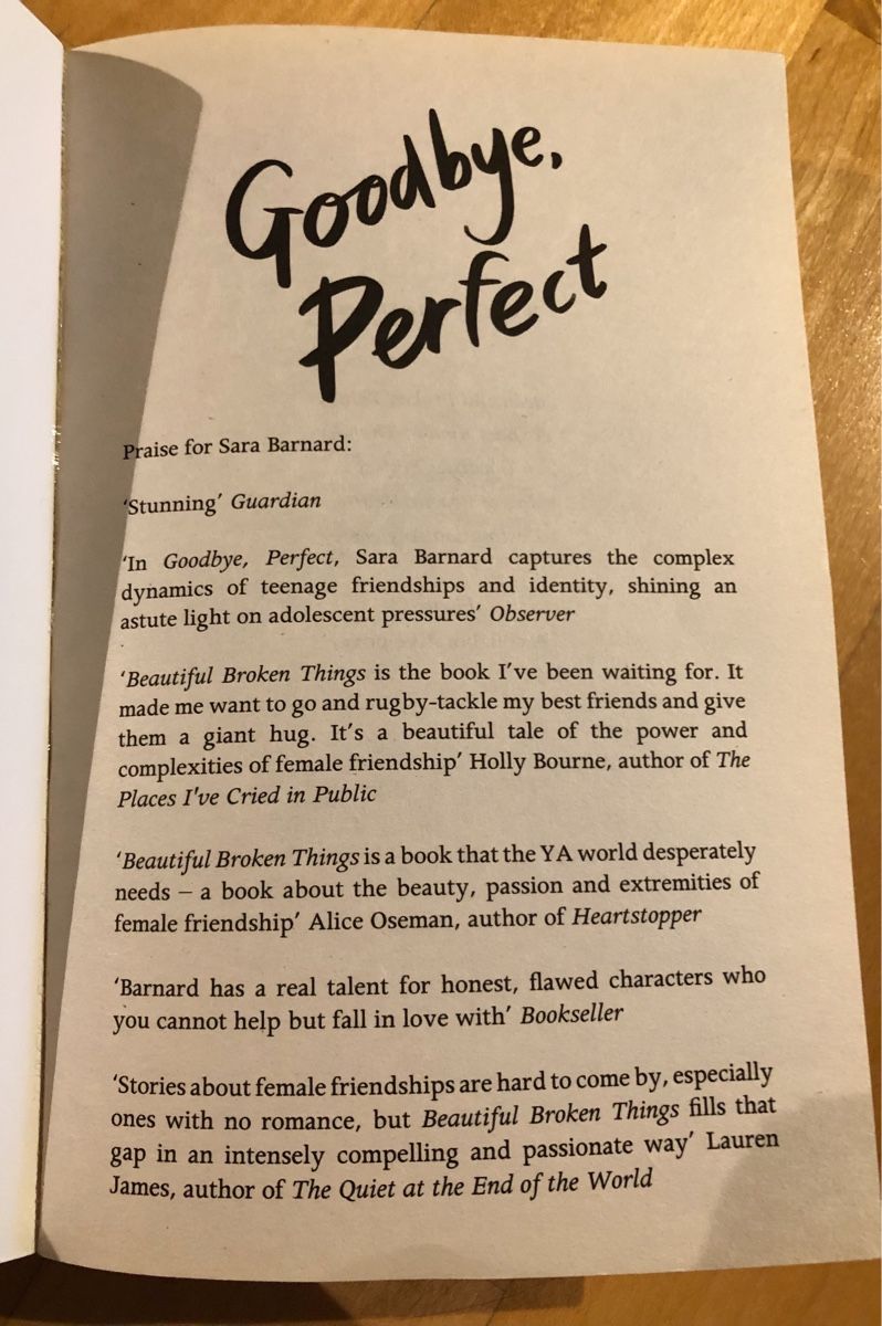 Bücher: Goodbye, Perfect – Gebraucht aus Kappel SO von Fabruzzi 2