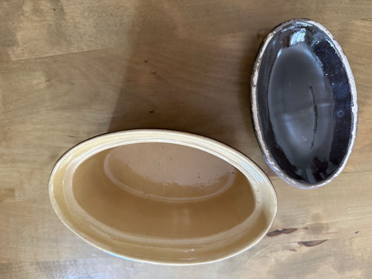 Sonstiges Geschirr: Keramik Butterdose/Terrine oval – Gebraucht aus Urdorf von Chapar 3