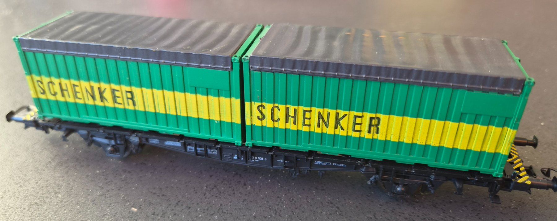 Roco Trains électriques: Roco Containerwagen Schenker H0 DC – D'occasion à Huttwil par Tgv03 2