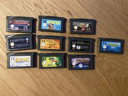 Nintendo Game Boy Advance Sammlung 10 Spiele; Harry Potter