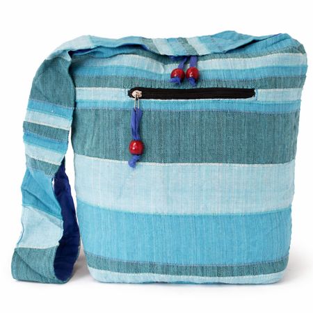 Umhängetasche Beutel Tasche Schultertasche Unisex Goa Türkis