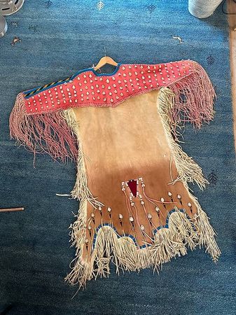 Echtes Indianerkleid aus Leder aus den Staaten / Lakota