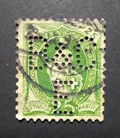 Stehende Helvetia Perfin B&C E