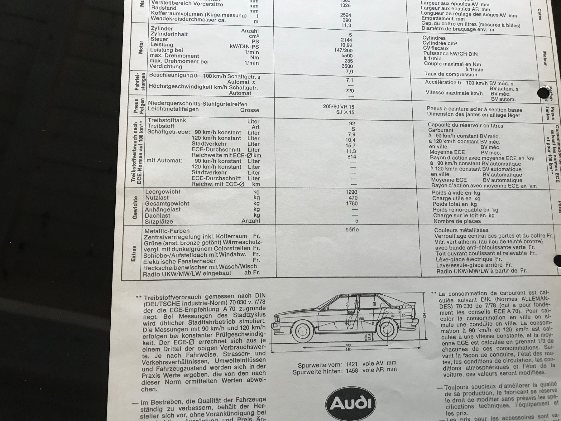 Audi Dokumente: Audi Quattro Prospekt – Gebraucht aus Balterswil von Jeko1967 1