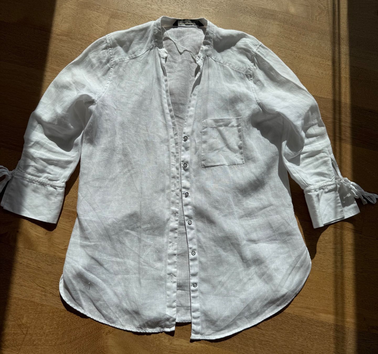 Zara Camicette: Bluse Leinen Gr. S Zara weiss – Usato da Stansstad venduto da InStyle8 8