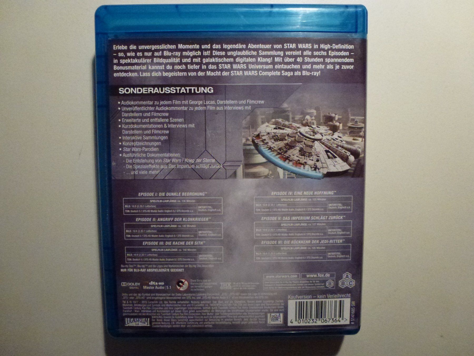 Alle DVDs: Star Wars - The Complete Saga (9 Blu-Rays) – Neu (gemäss Beschreibung) aus Bern von Frebo 1