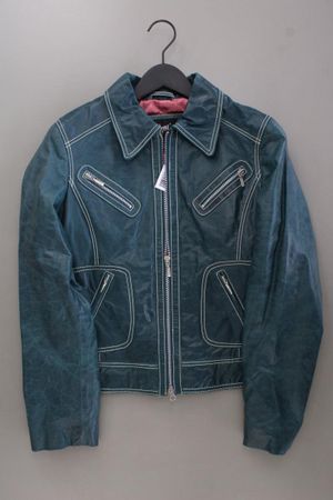 Gipsy Lederjacke Gr. L neuwertig blau