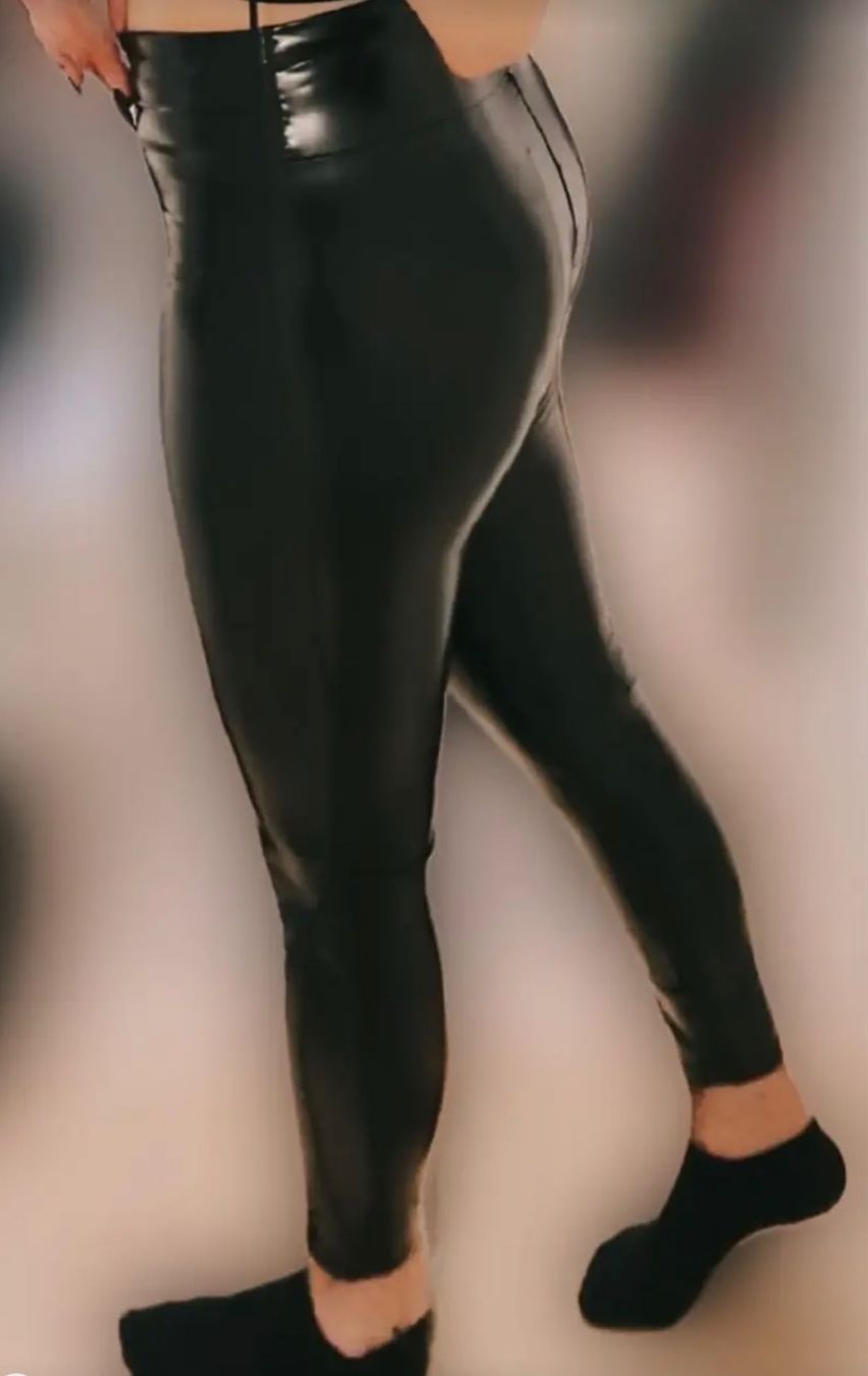 Leggings: High Waist Lack Vinyl Leggings – Neu und originalverpackt aus Uetendorf von Stoun 2