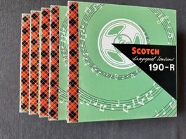 Tonband SCOTCH 190-R Langspiel 1000m 5 Stk guter Zustand