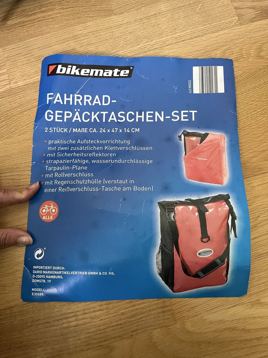 Bikemate Velo Gepaecktaschen-Set (Neu (gemss Beschreibung)) in Basel fr  CHF 27  mit Lieferung auf Ricardo kaufen