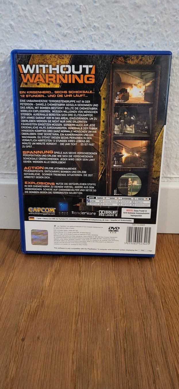 Sony Giochi: PS 2 - Without Warning – Usato da Münsingen venduto da DigitaleSpielecke 1