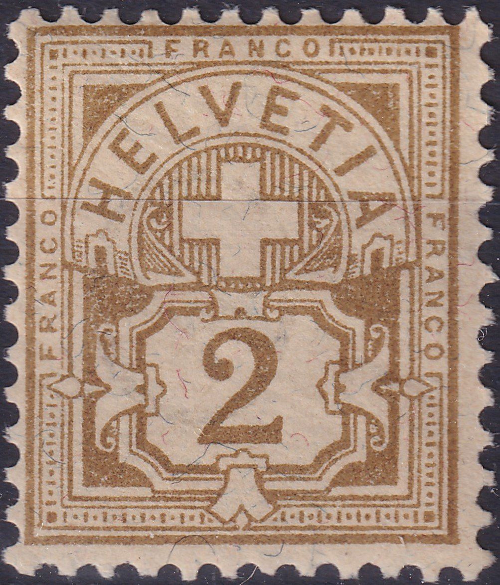 Tutti i francobolli: 58A (Ziffermuster) ** postfrische Marke, Kat: 120.-+ – Usato da Sursee venduto da Luzernerraute