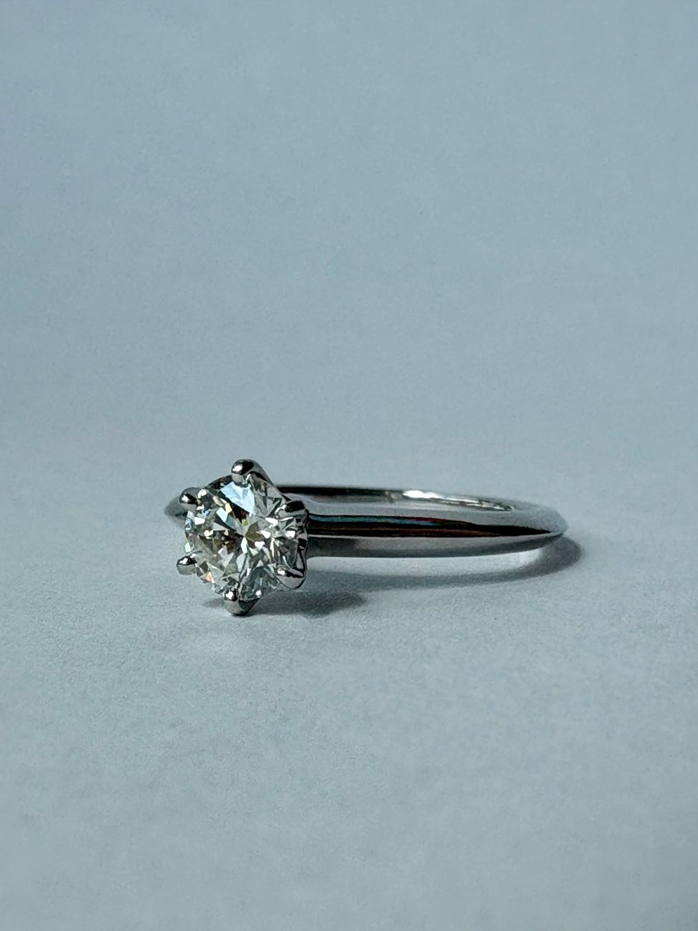 Tiffany & Co. Anelli: Tiffany Setting 0.45ct Diamond Ring PT950 Full Set – Usato da Zürich venduto da leo_95r6 1