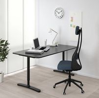 IKEA BEKANT Schreibtisch 160×80 cm, schwarz  guter Zustand