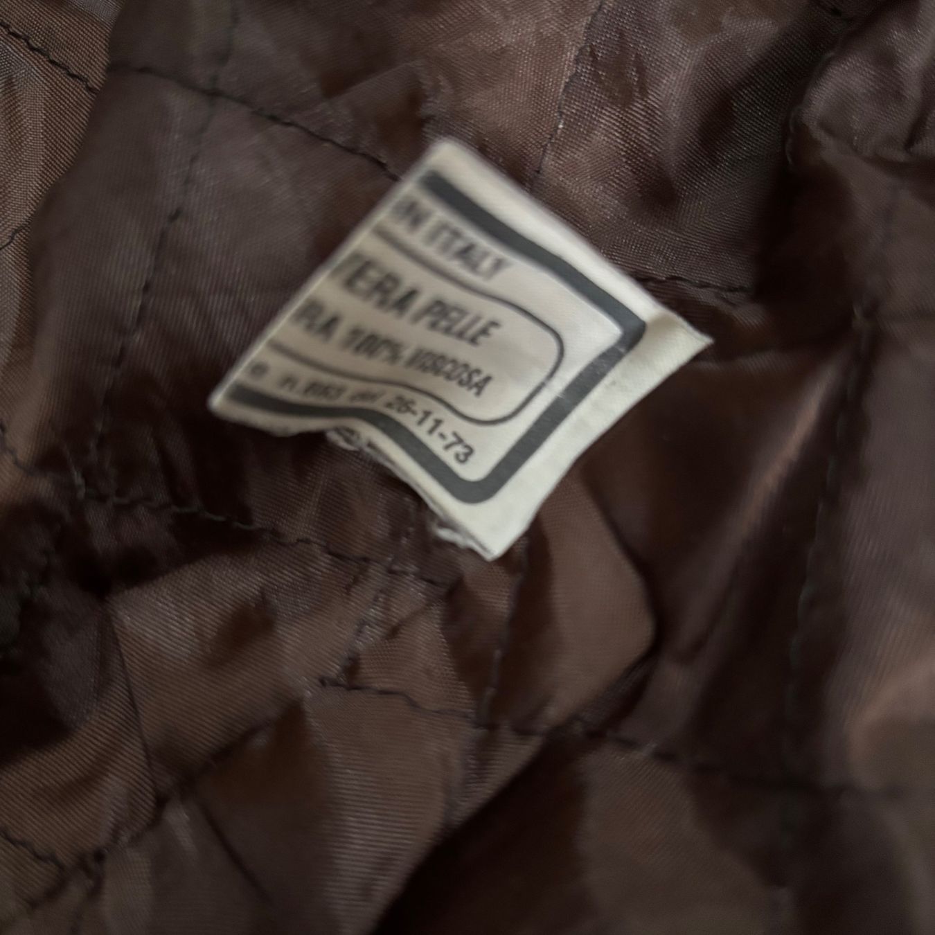 Vera Pelle Giacche: Giacca vintage in pelle da uomo, – Usato da Minusio venduto da ManuM 7
