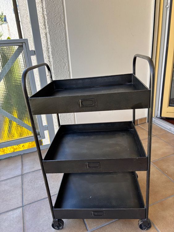 vintage-servierwagen-industrial-design-schwarz-gebraucht-in-rieden