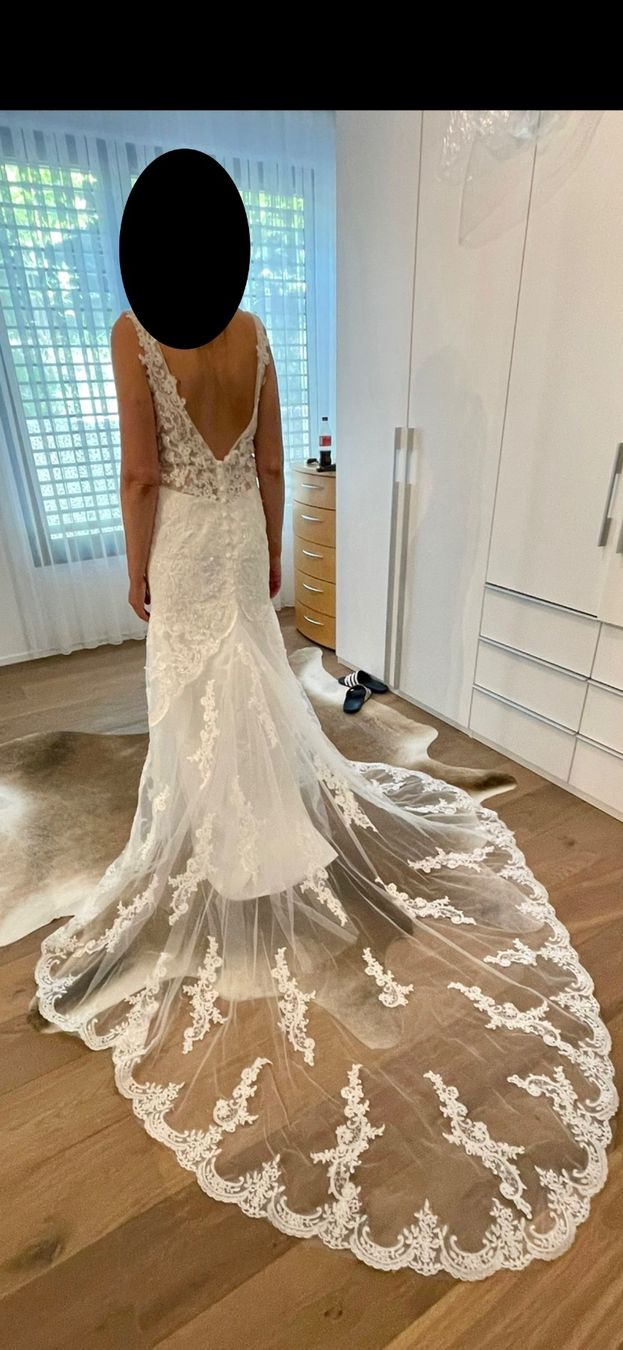 Vestiti: neues Brautkleid mit schöner Schleppe – Nuovo (secondo la descrizione) da Zürich venduto da Cdefinitiv 1