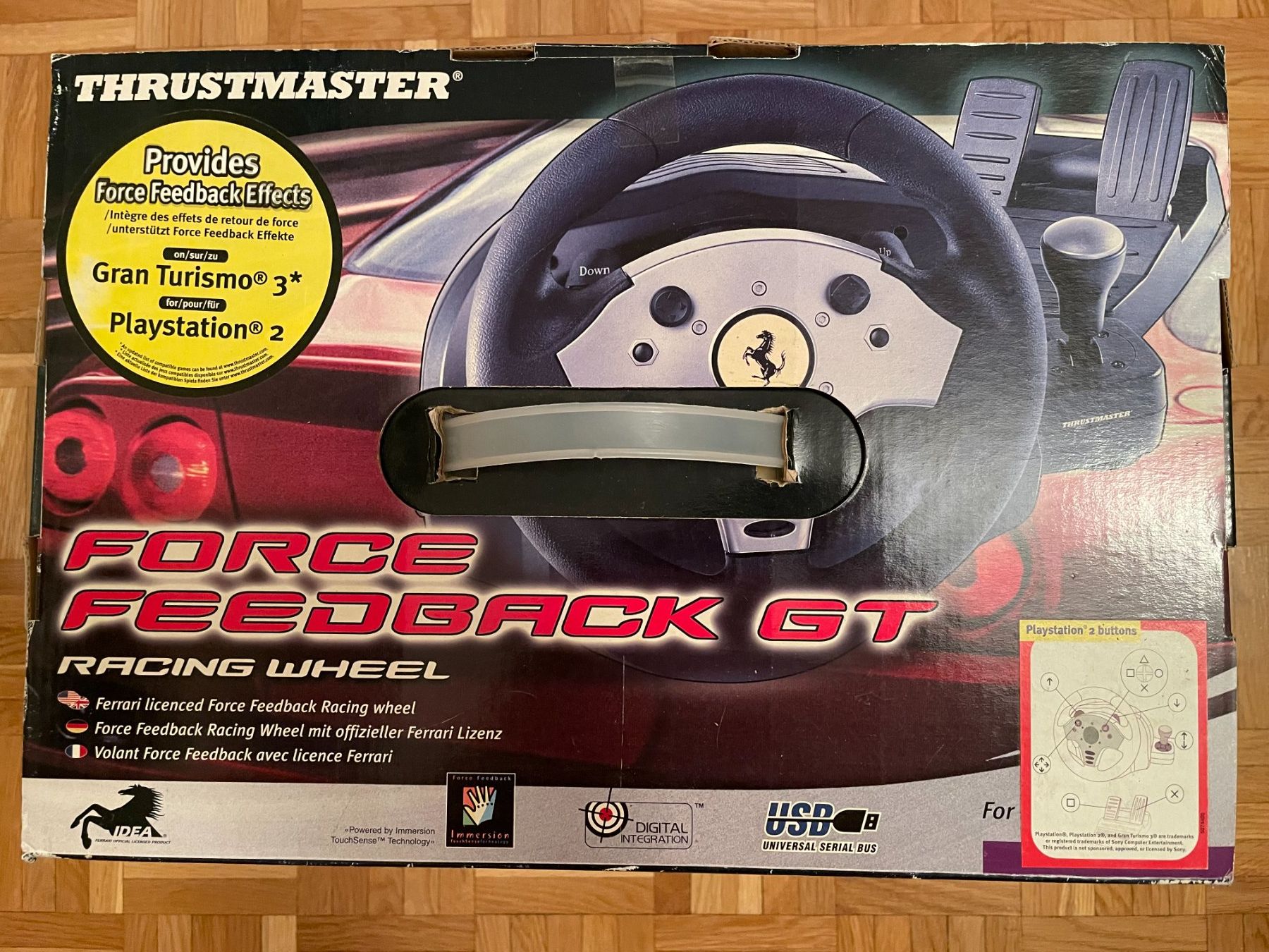 Thrustmaster Controller: THRUSTMASTER FORCE FEEDBACK GT STEERING WHEEL & PEDALS OVP – Usato da Viganello venduto da AMG_GT 2