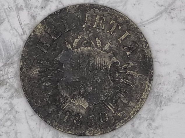 Tutti le monete: 5 rappen 1850 mit Wappen – Usato da Bure venduto da chap981 1