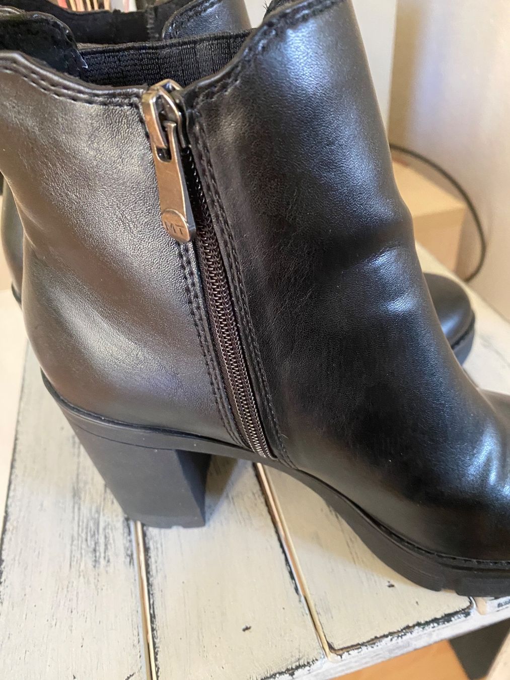 Damenschuhe: Marco Tozzi Leder Stiefeletten Gr 38 NEU – Neu (gemäss Beschreibung) aus Schönenberg ZH von Pfupfli1 1