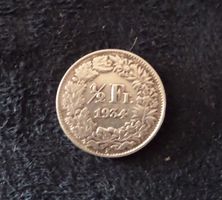 Pièce 1934  (B), 1/2 Franc Suisse CHF, état ss/vz
