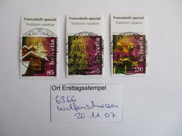 Voll Ort Ersttagsstempel 6366 Wolfenschiessen