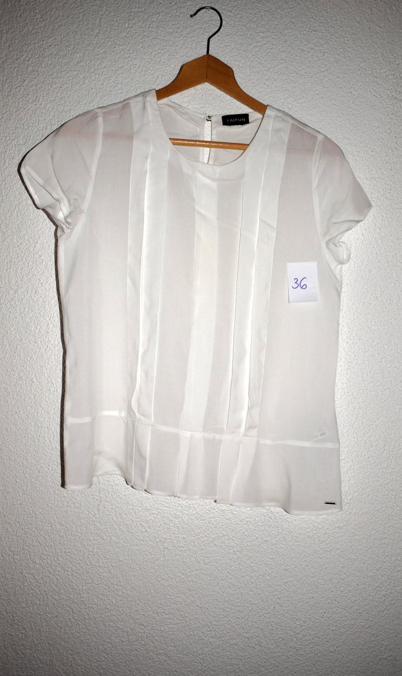 Taifun Camicette: Weisse Bluse Gr. 36 von TAIFUN – Usato da Merenschwand venduto da tolles_2hand