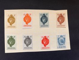 Liechtenstein Wappen Mi, 17-24 mit Falz *  (2362)